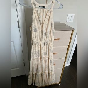 Embroidered Cream Dress